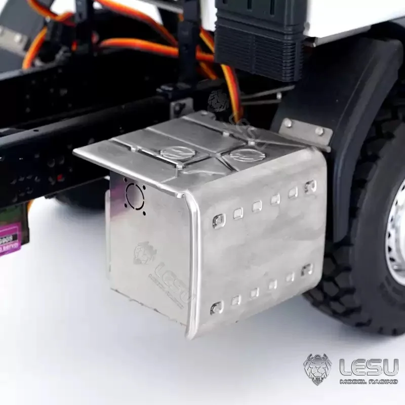 RC 1/14 Metall-Werkzeugkasten für Tamiya Hydraulikbagger, Lader, Muldenkipper, für VOLVO Anhänger-Kipper, DIY-Teile – Detail 5