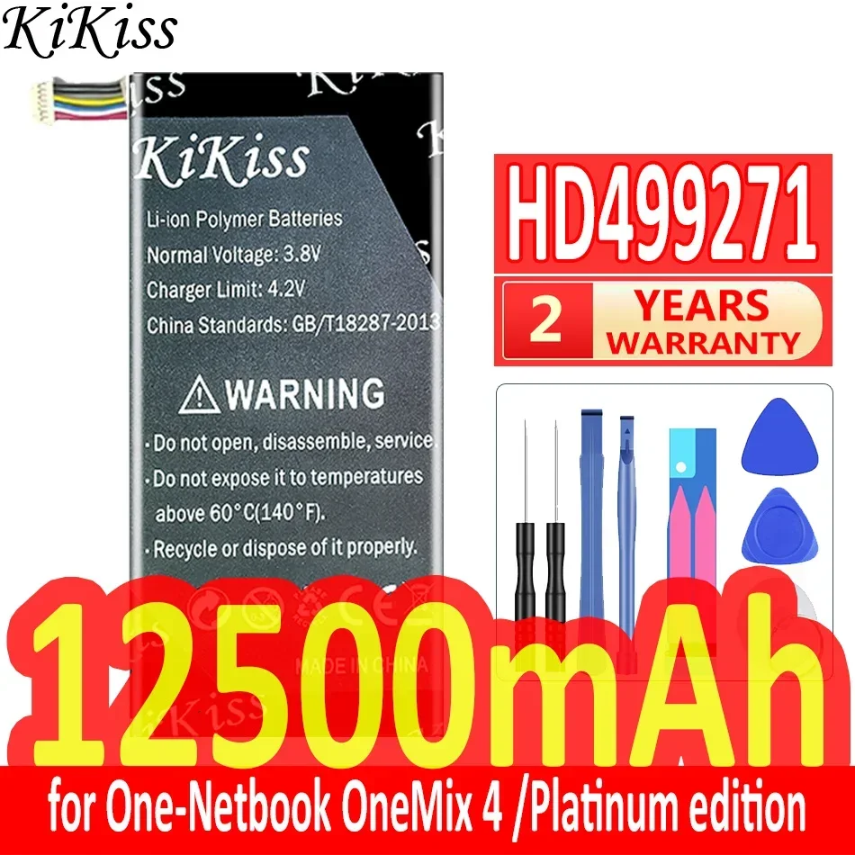 

KiKiss Battery 12500mAh HD499271 (4th) for One-Netbook OneMix 4 OneMix4 One Mix 4/Platinum edition