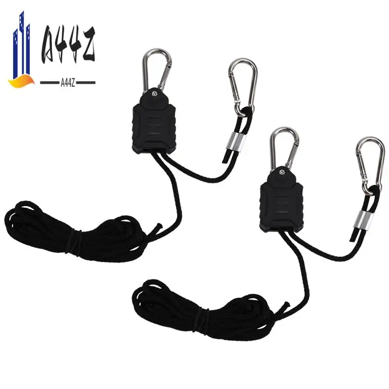 

A44Z-2Pack 1/8 Inch Adjustable Grow Light Hanger,Heavy Duty Rope Hanger With Reinforced Metal Gears For Grow Light,Inline Fan