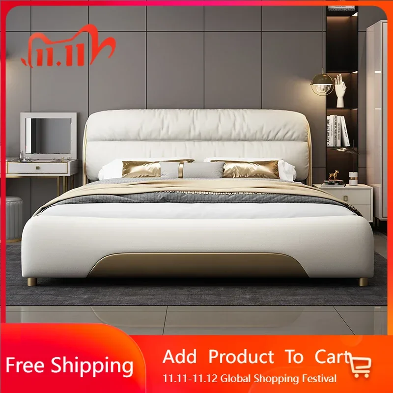 

Women Storage Double Bed Frame Luxury Modern Hotel King Size Frame Bed Princess Modern Funky Bedroom Muebles Hotel Furniture