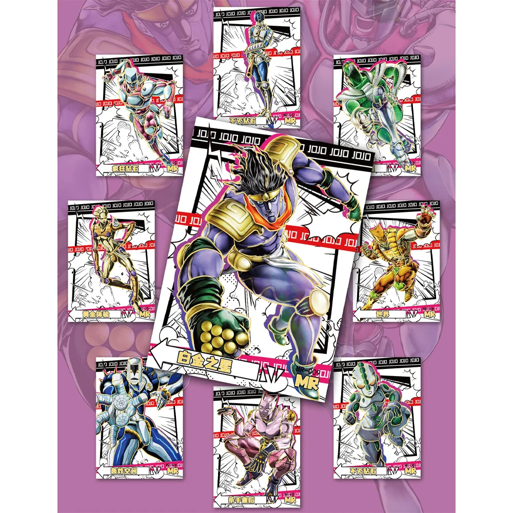 New Latest product Japanese Anime JoJo Bizarre Adventure Character Collection Rare Card Children Game Collectibles Toy Gift