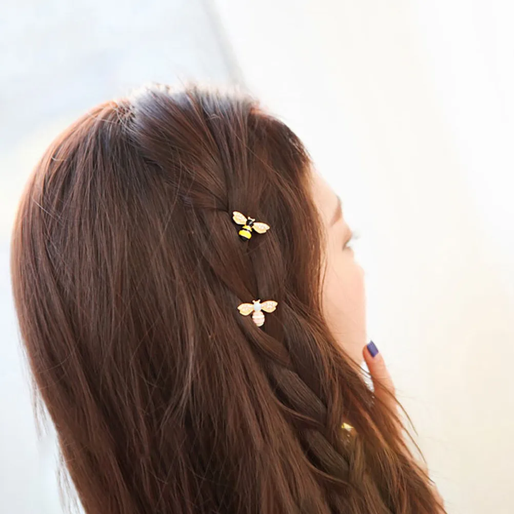 

10Pcs Bee Hairpins Metal Bobby Pins Elegant Hair Barrettes Hair Accessories for Women Weddings Parties Daily