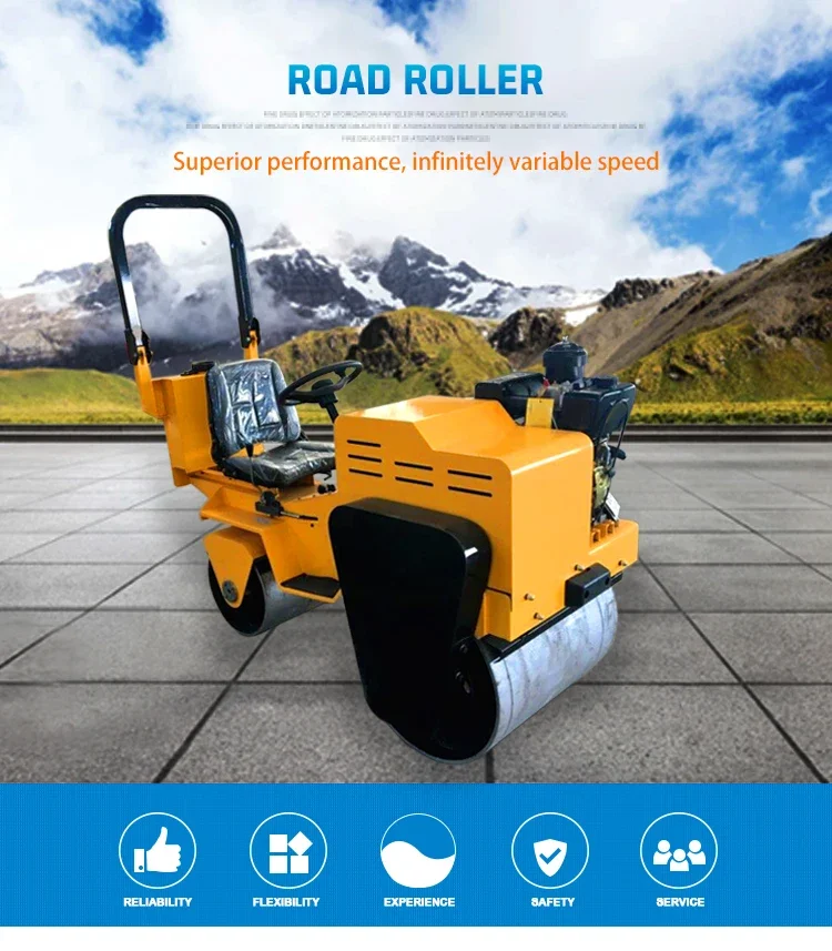 China Mini Diesel Compactor Machine Vibratory Road Roller for Asphalt Construction