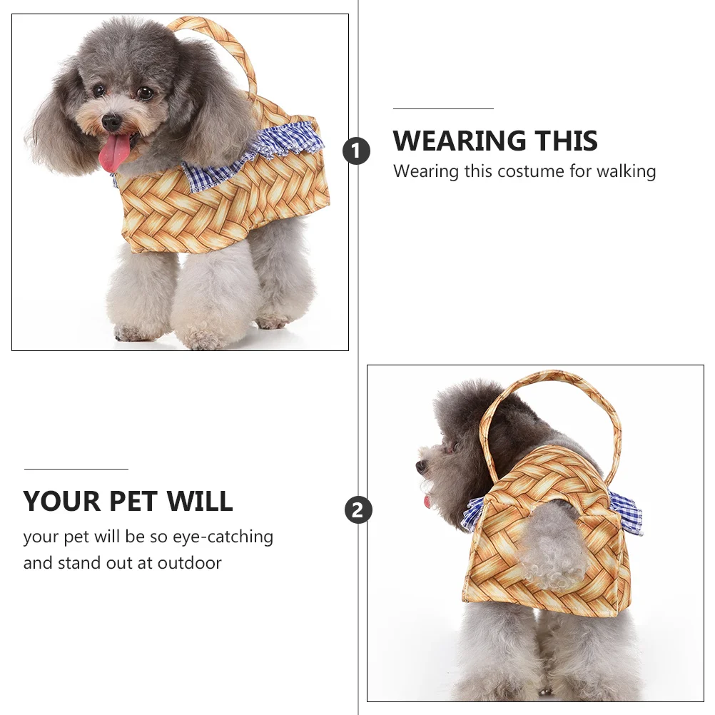 

Pet Funny Clothes Costume Halloween Costumes Dogs Outfits Fish Tank for Small Basket Acrylic Coat