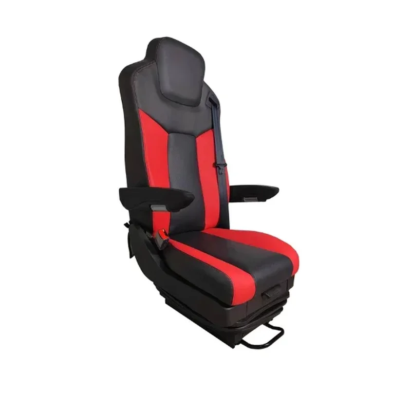 Air Suspension Truck Seat with 3-Point Safety Belt, Ventilated Heated Driver Seat Fit Volvo Grammer Commercial Vehicle