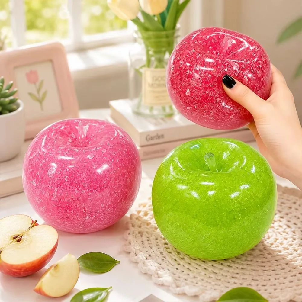 Slow Rising Slow Rebound Icy Squishy Slow Rising Slush Material Fidget 3 Colors Simulated Fruit Sensory Desk Decor