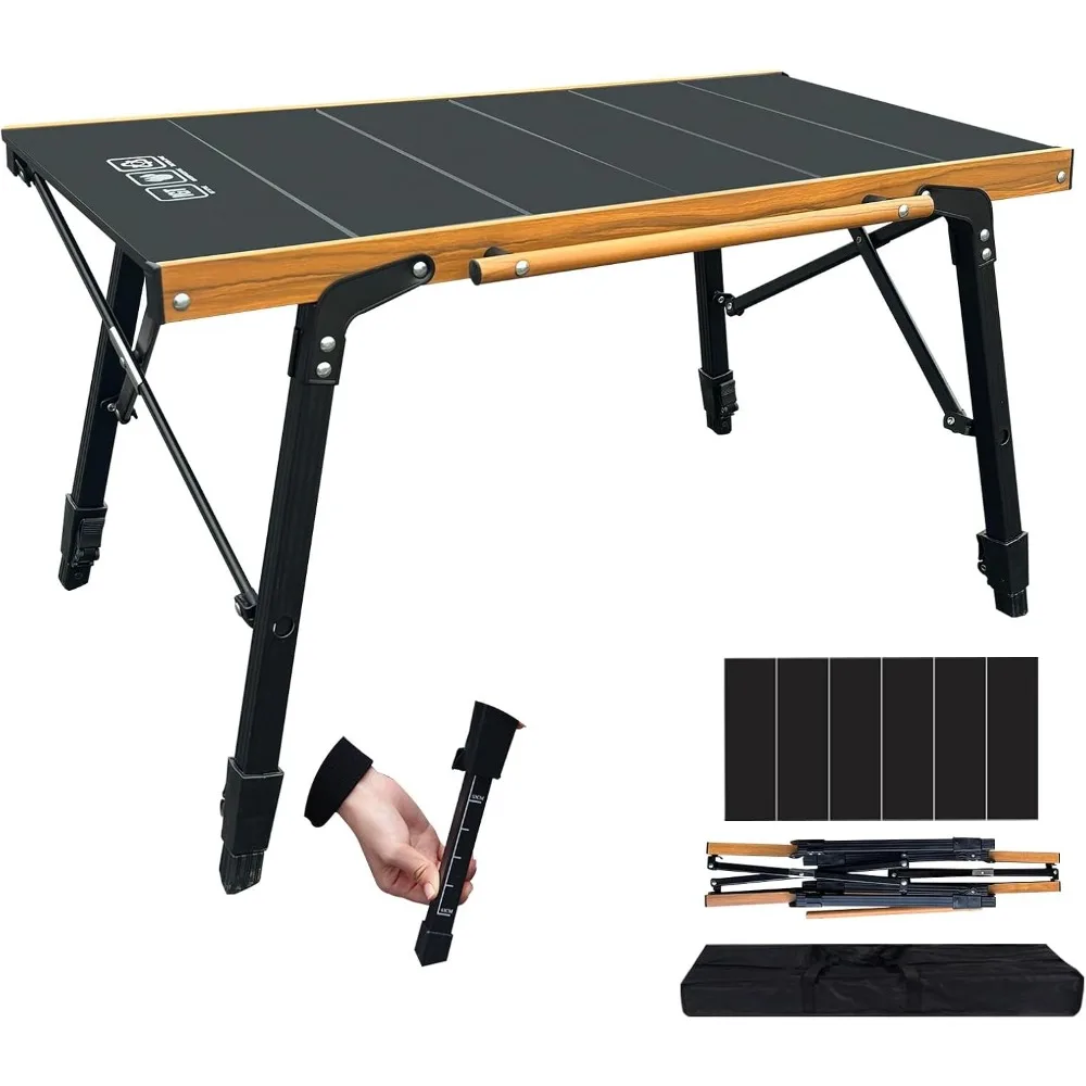 

IGT Folding Camping Table Suit for All Terrains Multipurpose Outdoor Table for Camping, Hiking, Cooking | 70% More Versatile Th