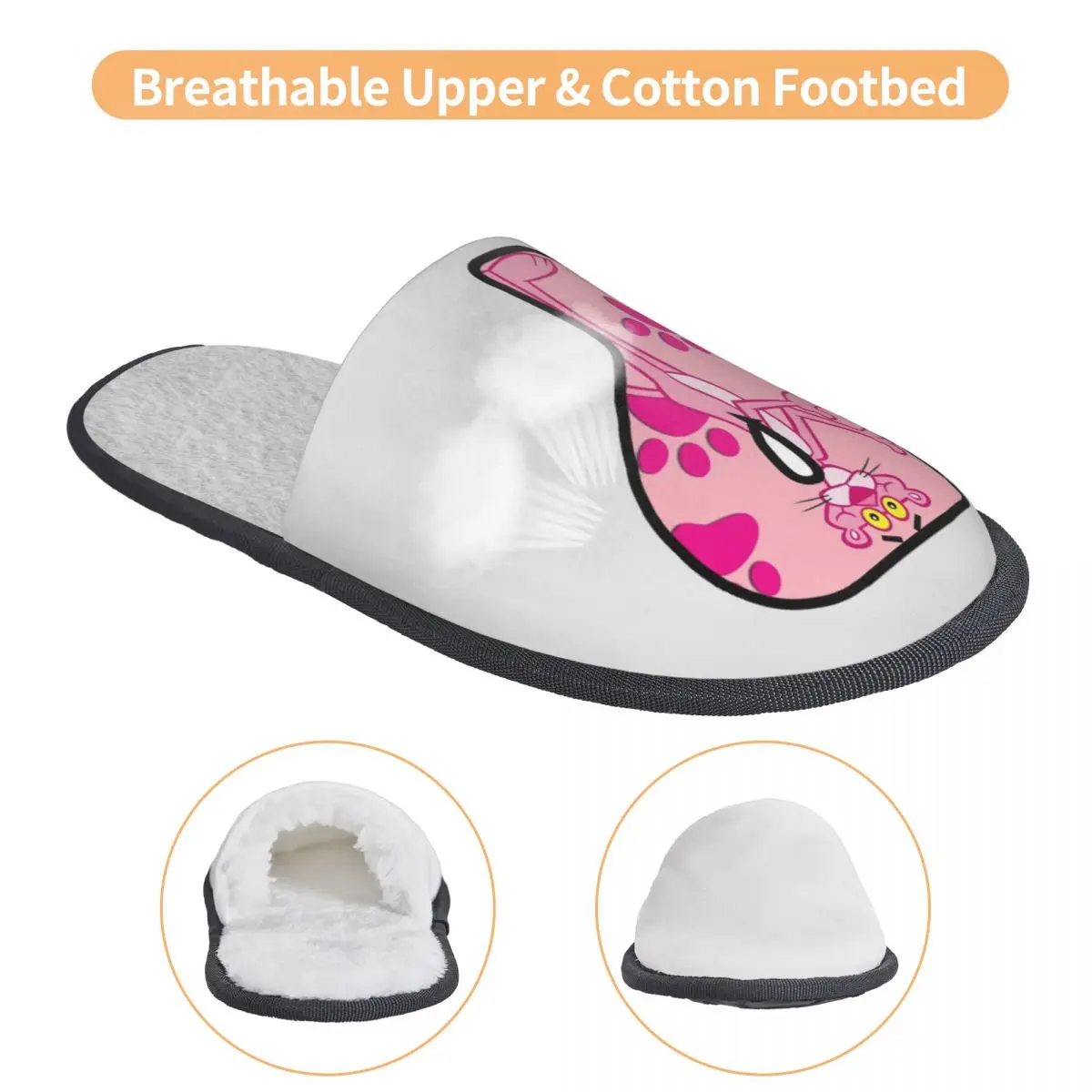 مخصص P-Panthers الكرتون رغوة الذاكرة النعال النساء مريح النعال المنزل الدافئة