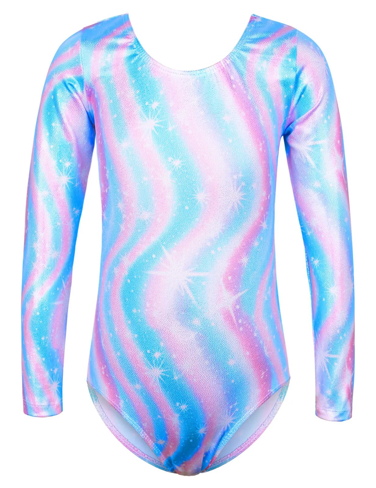 BAOHULU Original Long Sleeve Ballet Leotard Toddler Girls Cartoon Pattern Gymnastics Leotard Fitness Ballet Dance Costumes