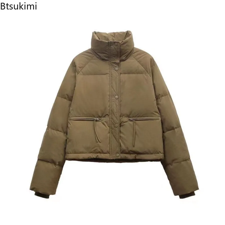 Women's Jacket New Korean Version Stand Collar Short Cotton-padded Jacket Thickening Warm Parkas Winter Jackets for Women Coat