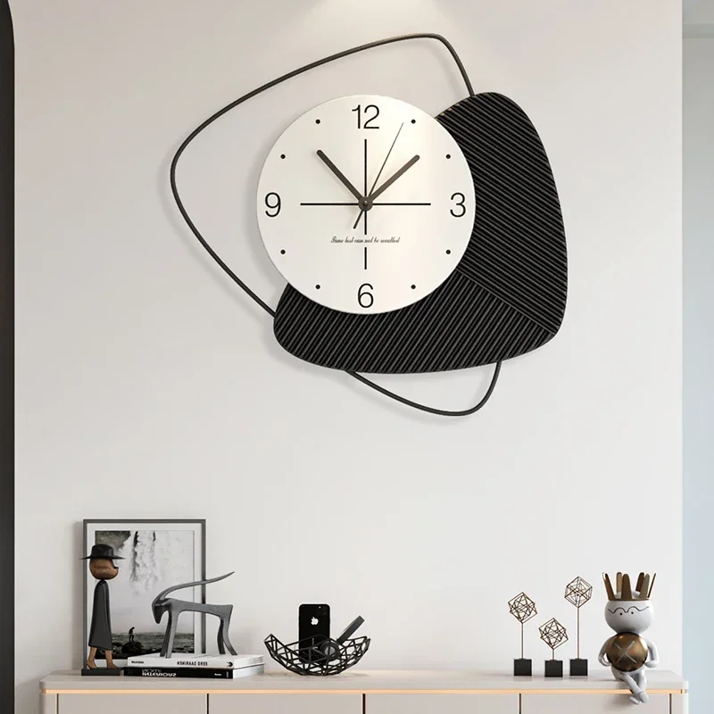 Luxury Classic Wall Clock Modern Art Mural Nordic Aesthetic Silent Wall Watch Creative Restaurant Reloj De Pared Home Decoration