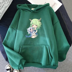 Ceres Fauna Hololive Hoodies Mens Fleece Hooded Casual Sweatshirts Male Cartoon Printed Pullover Autumn Winter Hoodie Streetwear