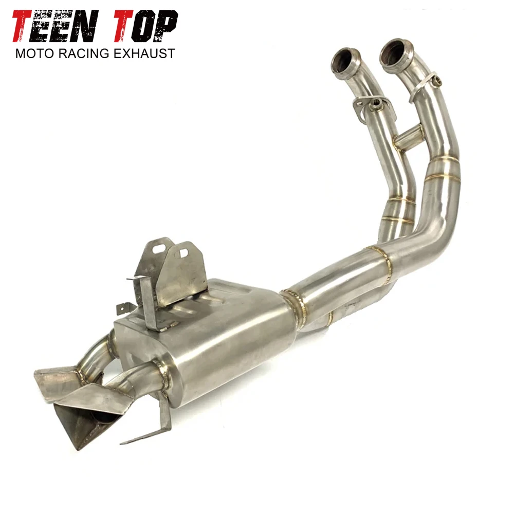 AliExpress TEEN TOP Under-bike For Aprilia RS660 Tuono660 Full Exhaust System Stainless Steel Front Link Pipe Motorcycle Exhaust Muffler RS 660