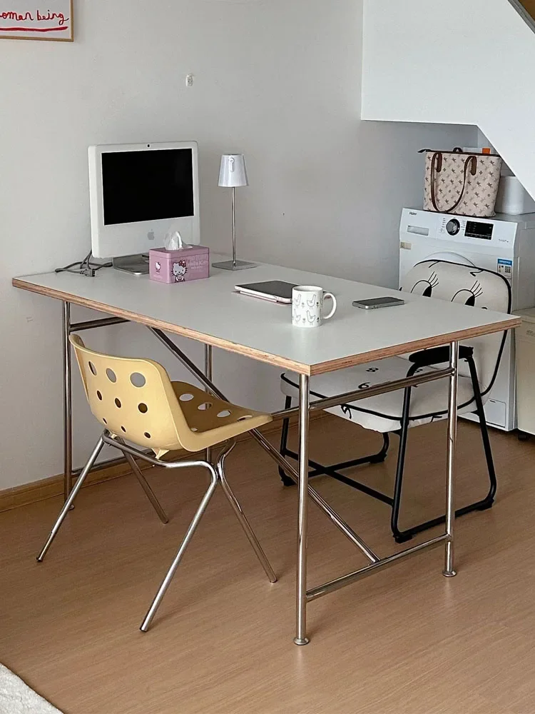 Ins simple clothing store computer desk desk desk Internet celebrity rectangular table