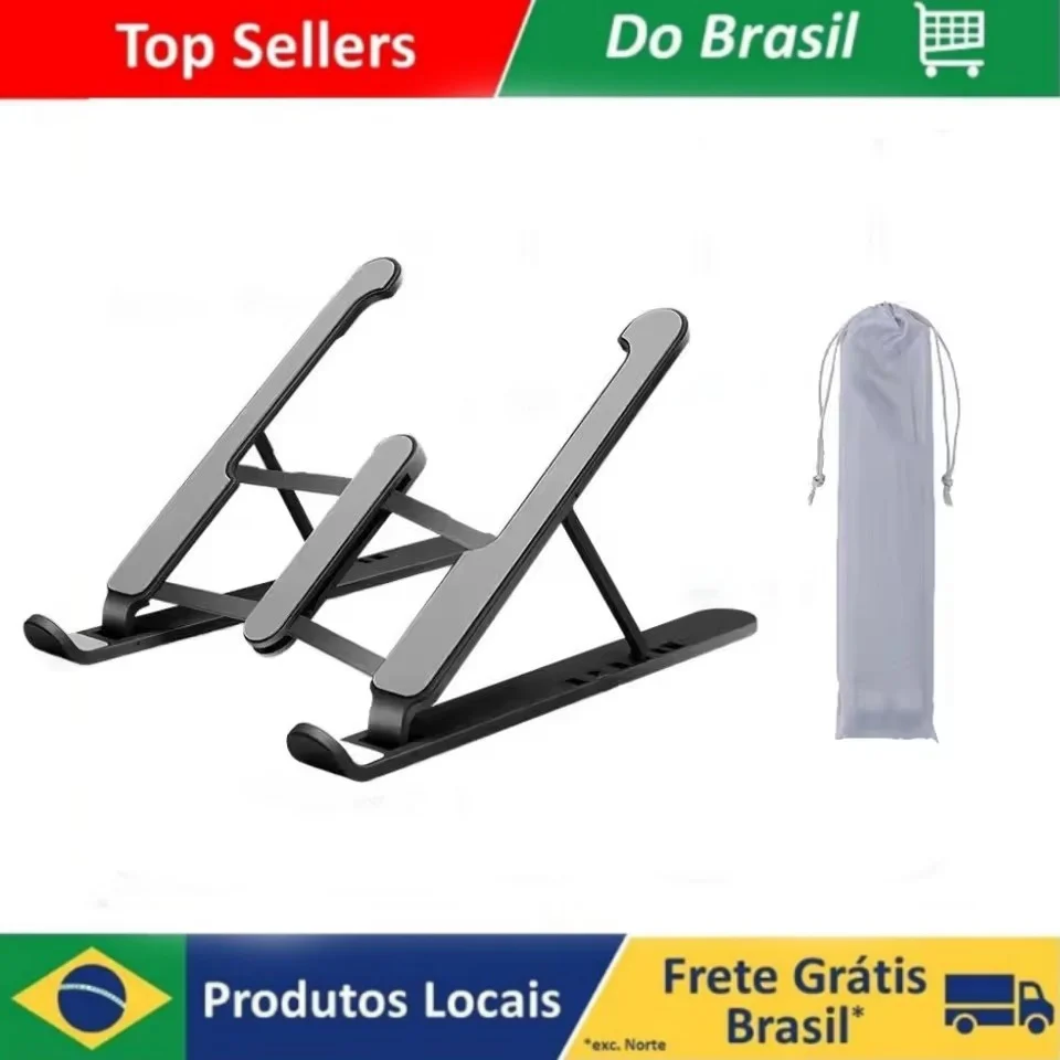 Suporte Dobrável para Laptop, Base Portátil para Notebook