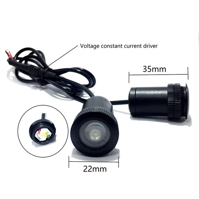 2Pcs LED Lights Car Door Projector Welcome Lamp Accessories For Ssangyong kyron Actyon 2 Chairman Istana Korando Musso Rexton