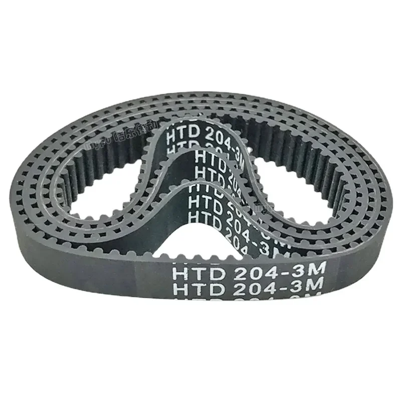 

8pcs/lot Customized Rubber Timing Belt HTD201-3M/204/207/210/213/216/219 Transmission/Pitch 3/Tooth 203-3m 8-30mm Width