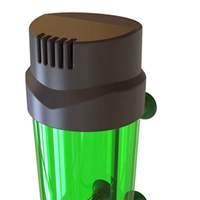 KYCOR-2 Pcs Aquarium Fish Tank Fluidized Moving Bed Filter With Air Stone And Sponge Filter, LH-600 & LH-300
