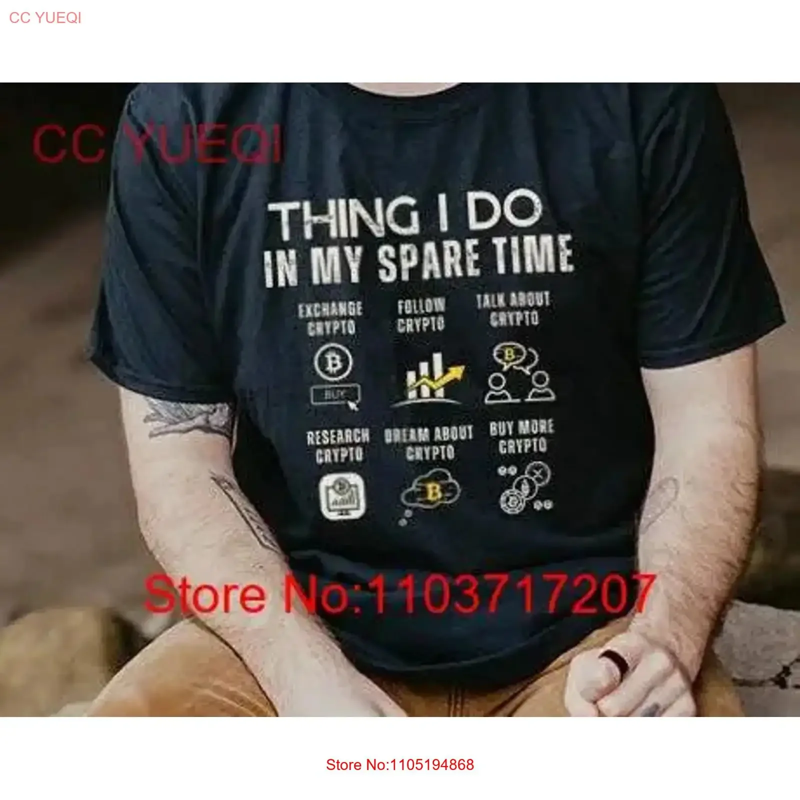 Crypto Fan Black T …