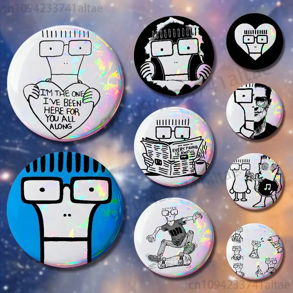 

D-Descendants Milo Go To College Badges 25mm 32mm 44mm 58mm 75mm Round Cosplay Pin Bag Decor Fans Collect Friends Gifts Souvenir