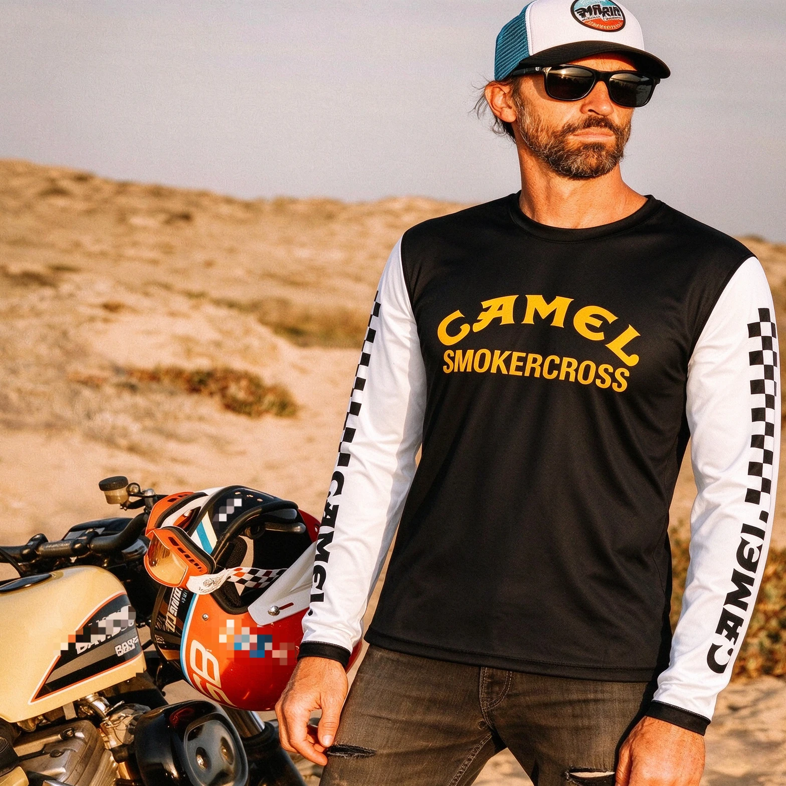Cycling - BMX Moto Mountainbike Heren MTB Jersey
