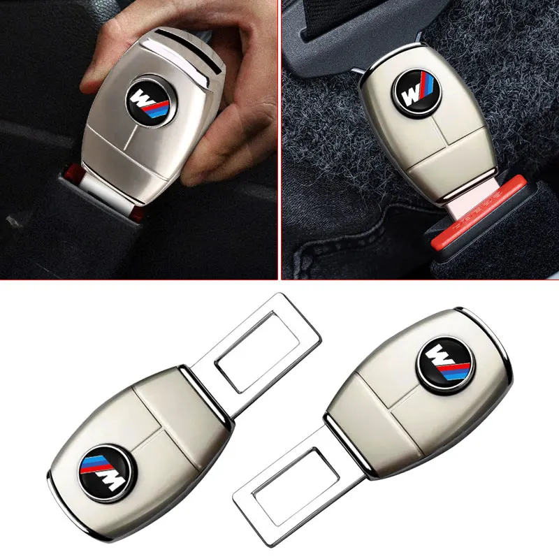 Auto Accessories Car Seat Belt Clip Extension Plug Buckle For BMW E39 46 E87 E90 E28 E30 E34 E36 E53 E60 E61 E62 E70 E91 E92 E93