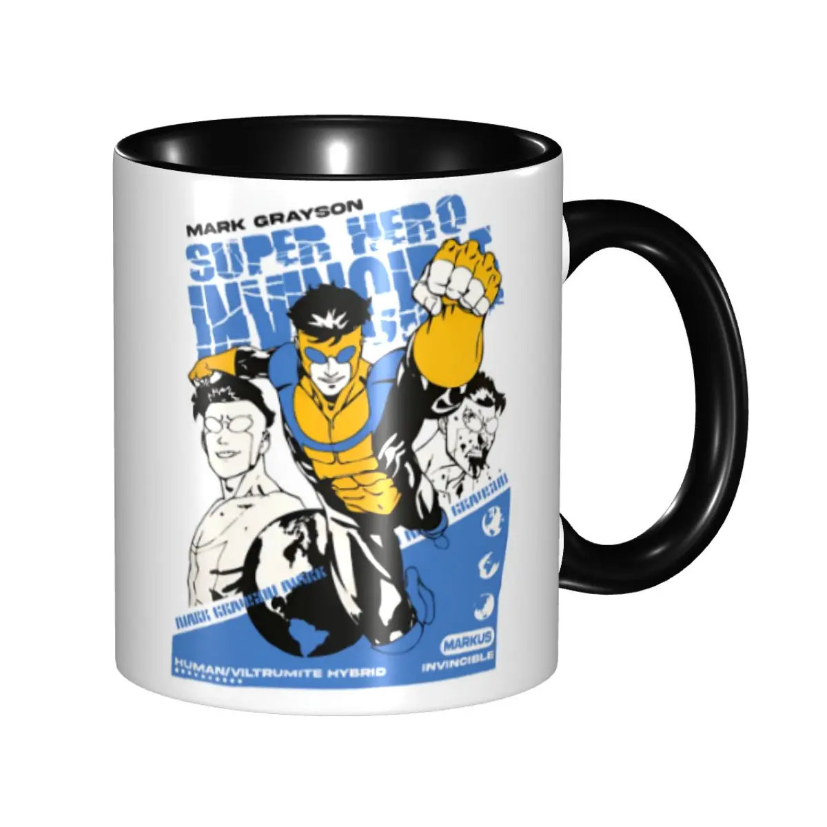 

Персонализированные кружки I-Invincibles: керамические кружки с мультяшными комиксами и аниме-графикой для мужчин, креативный подарок