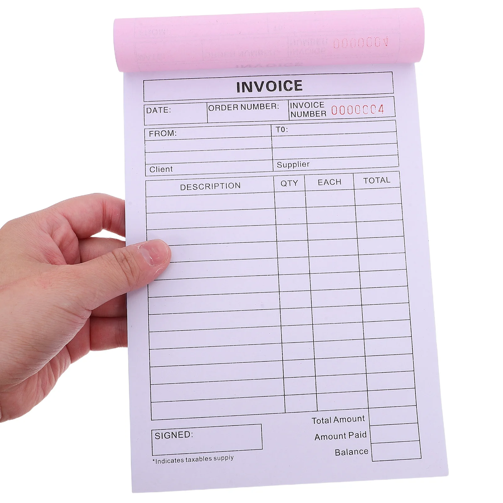 2-Pcs Delivery Note Pad 2 جزء نسخة كتاب الفاتورة للشركات الصغيرة طلب تتبع كتاب الإيصالات للأعمال #1