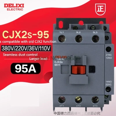 DELIXI AC Contactor CJX2s-0910 CJX2s-0901  CJX2s-1210 CJX2s-1201  CJX2s-1810  CJX2s-1801