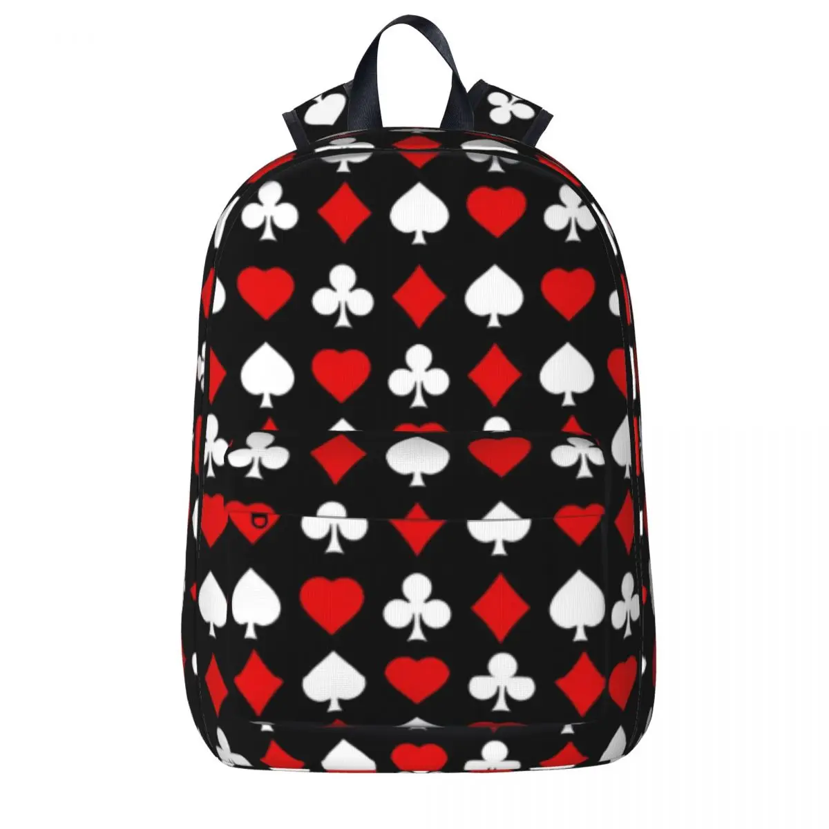 Poker Cards Backpack Playing Card Suits Kawaii Backpacks Women Men Cycling Print School Bags Colorful Rucksack