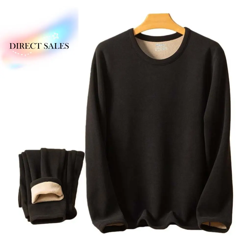 

Топы/брюки, мужское теплое термобелье, утолщенный невидимый комплект термоодежды, большие размеры, теплые длинные брюки для мужчин