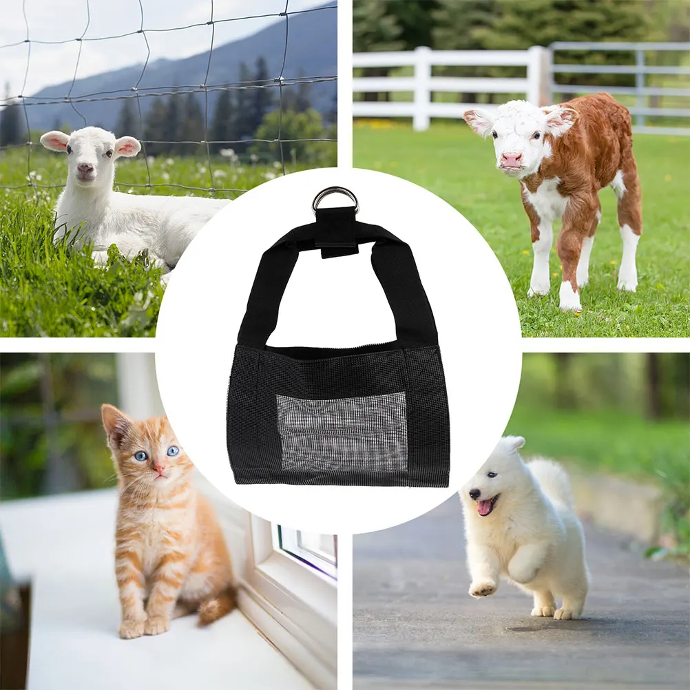 

2Pcs Pet Sling Small Animals Goat Harness Puppy Weigh Supply Breathable Nylon Calf Scale Dog Lifting Practical Use