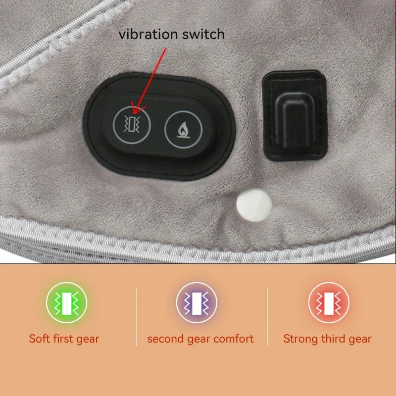 Electric Heating Shoulder Neck Pad Massager Three Gear Hot Compress Cervical Shawl Warmer USB for Shoulder Neck Back Relax Brace