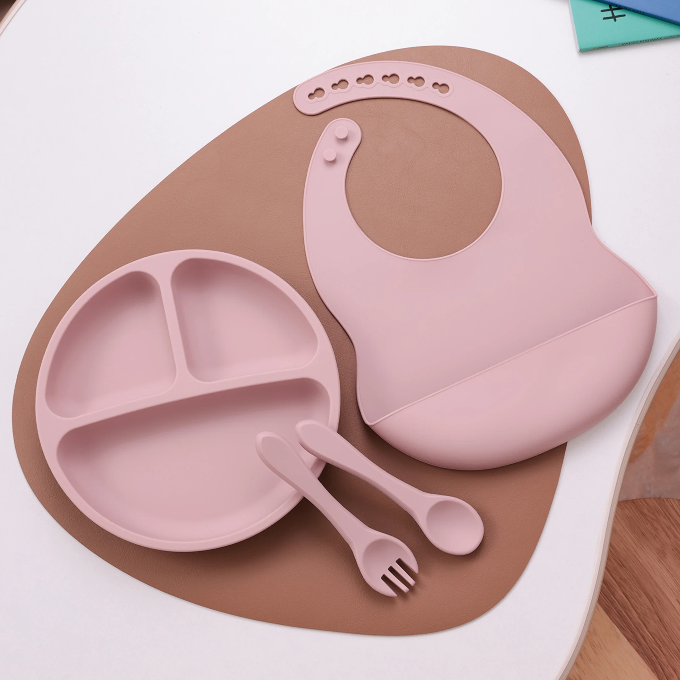 Color niños 4 Uds juego de ali - Plate Suction Toddler reseña y precio