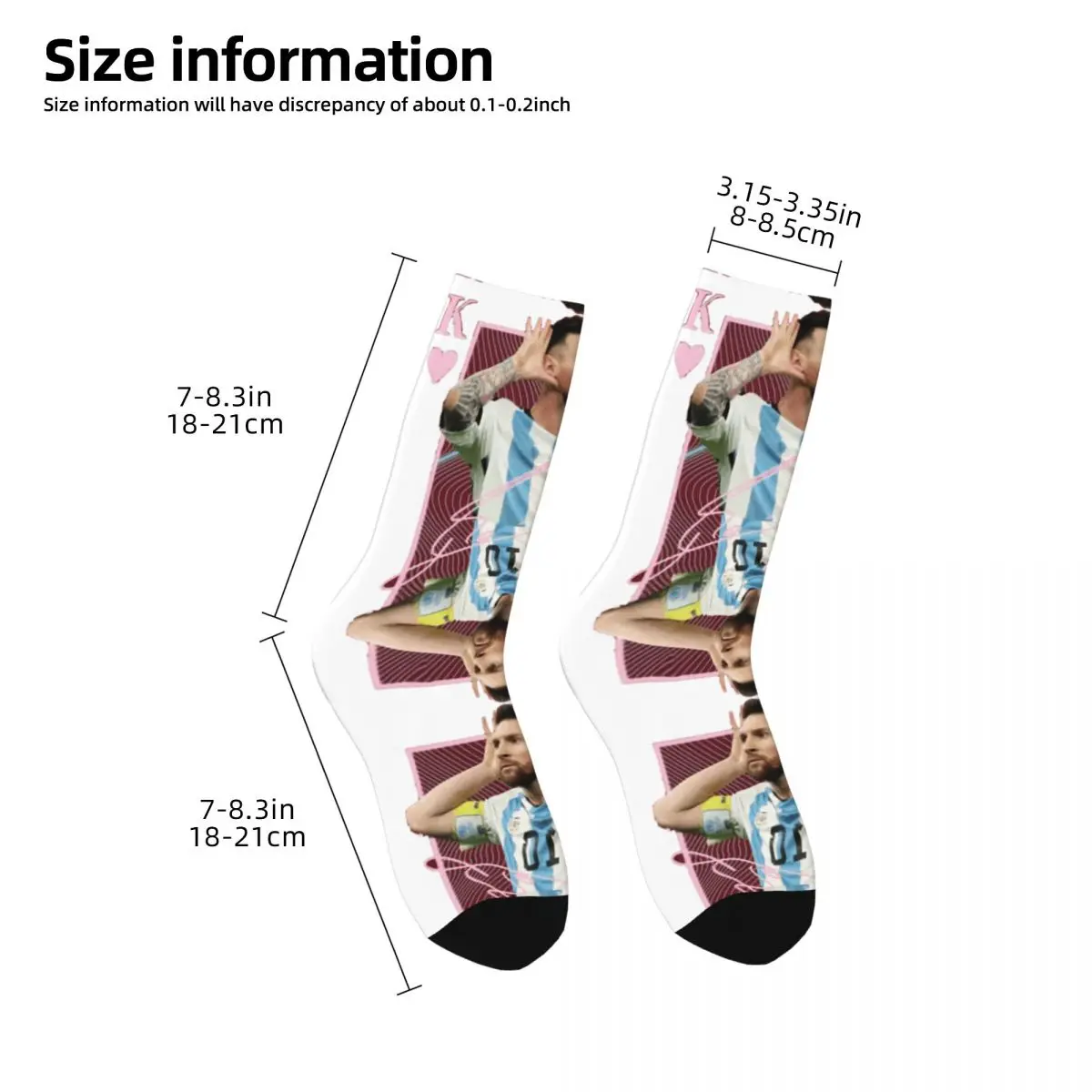 CELEBRATION Lionel And Andrᄅs And Messi And Argentina No.10 GOAT Caricature 10 Classic Knapsack Funny Elastic Socks