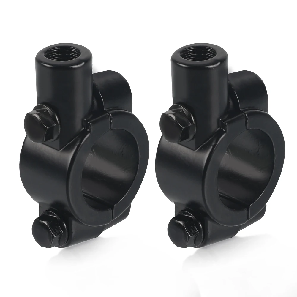 المقود 6 مللي متر مرآة جبل المشبك مرآة الرؤية الخلفية حامل محول الأسود المشبك قاعدة لكاواساكي Z500 Z650 Z750 Z800 Z900 Z1000