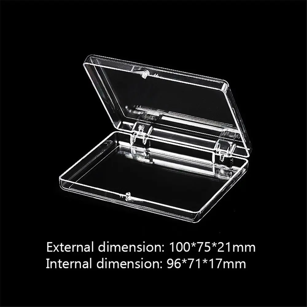 Acrylic Transparent Box Lid Jewelry Candy Storage Box Badge Commemorative Coin Storage Box Personal Postcard Box Home Accessory