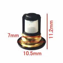 100PCS 11.2*10.5*7mm Automobile Fuel Injector Filter for Nissan