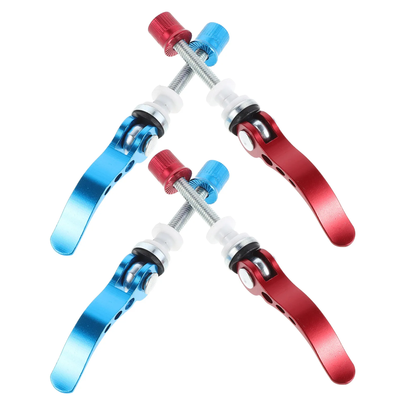

4Pcs Bicycle Seatpost Quick Release Clamp Aluminum Alloy Bike Seat Locking Skewer Easy Installation Mountain Bike Replacement