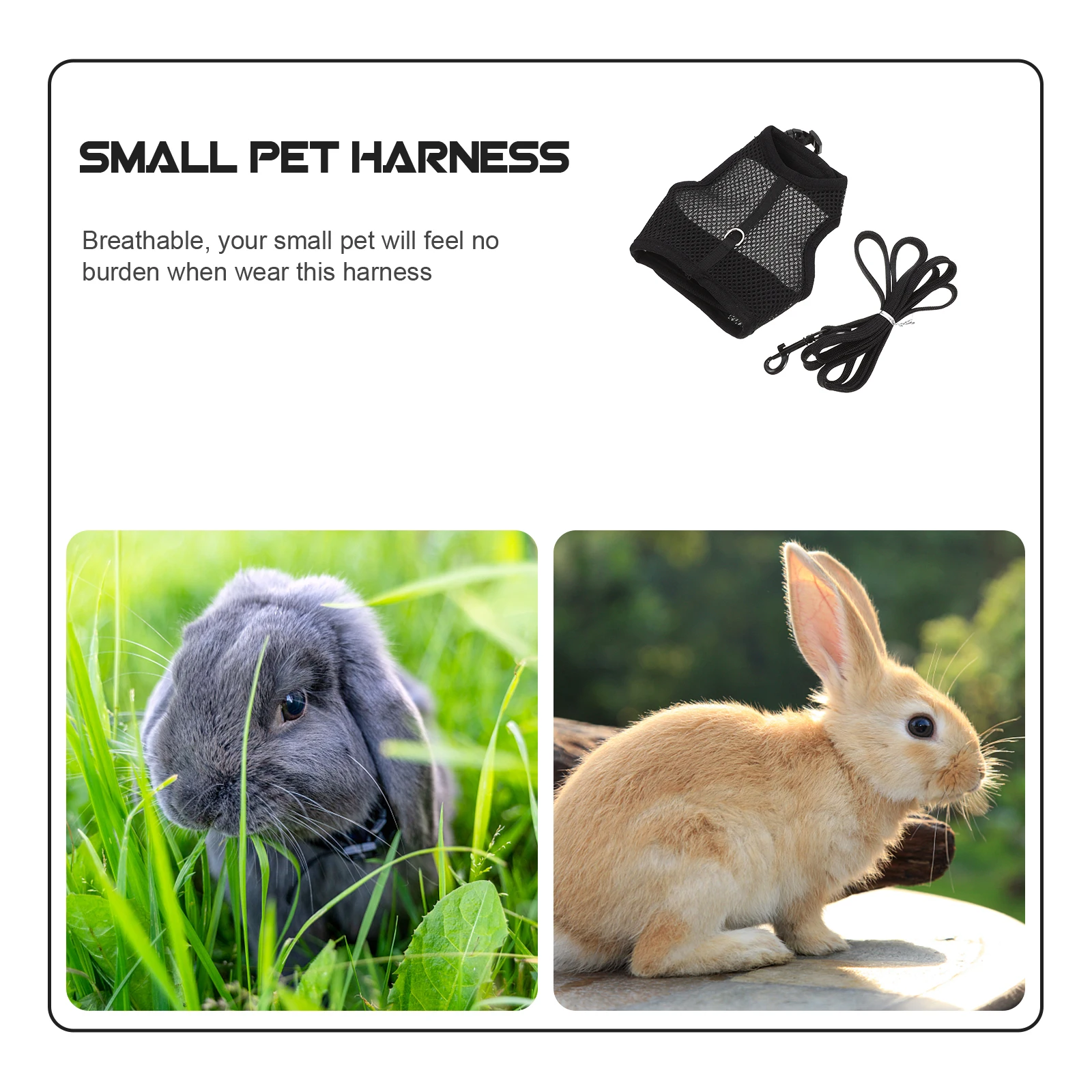 

Pet Leash Rabbit Supplies Bunny Leashes and Harnesses Carriers for Rabbits Animal