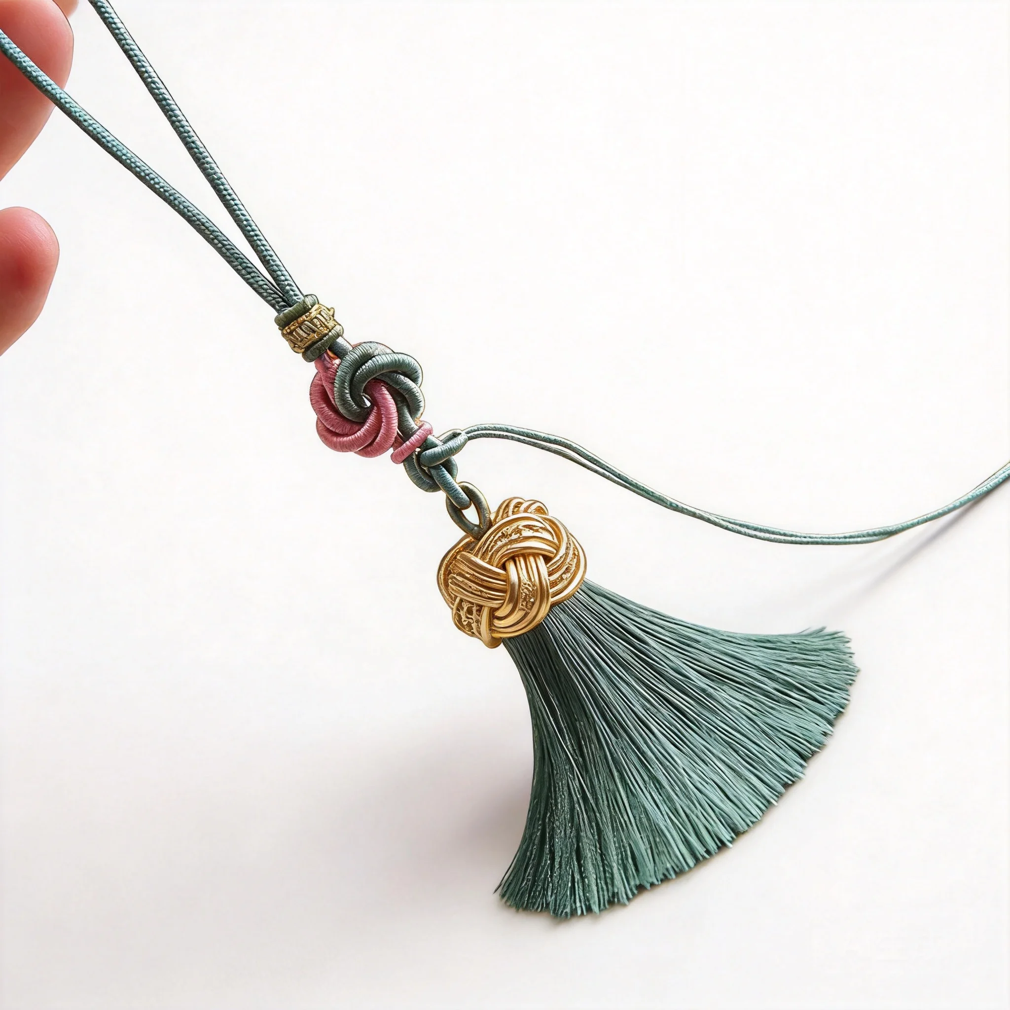 

Chinese Traditional Auspicious Lucky Mandala Knot Tassel Pendant Handmade Ethnic Hanging Rope For Seal Wenwan Keychain Phone Bag