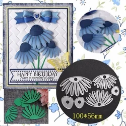 Flor pétala de corte de metal morre estênceis cortar para diy scrapbooking álbum cartão de papel gravação