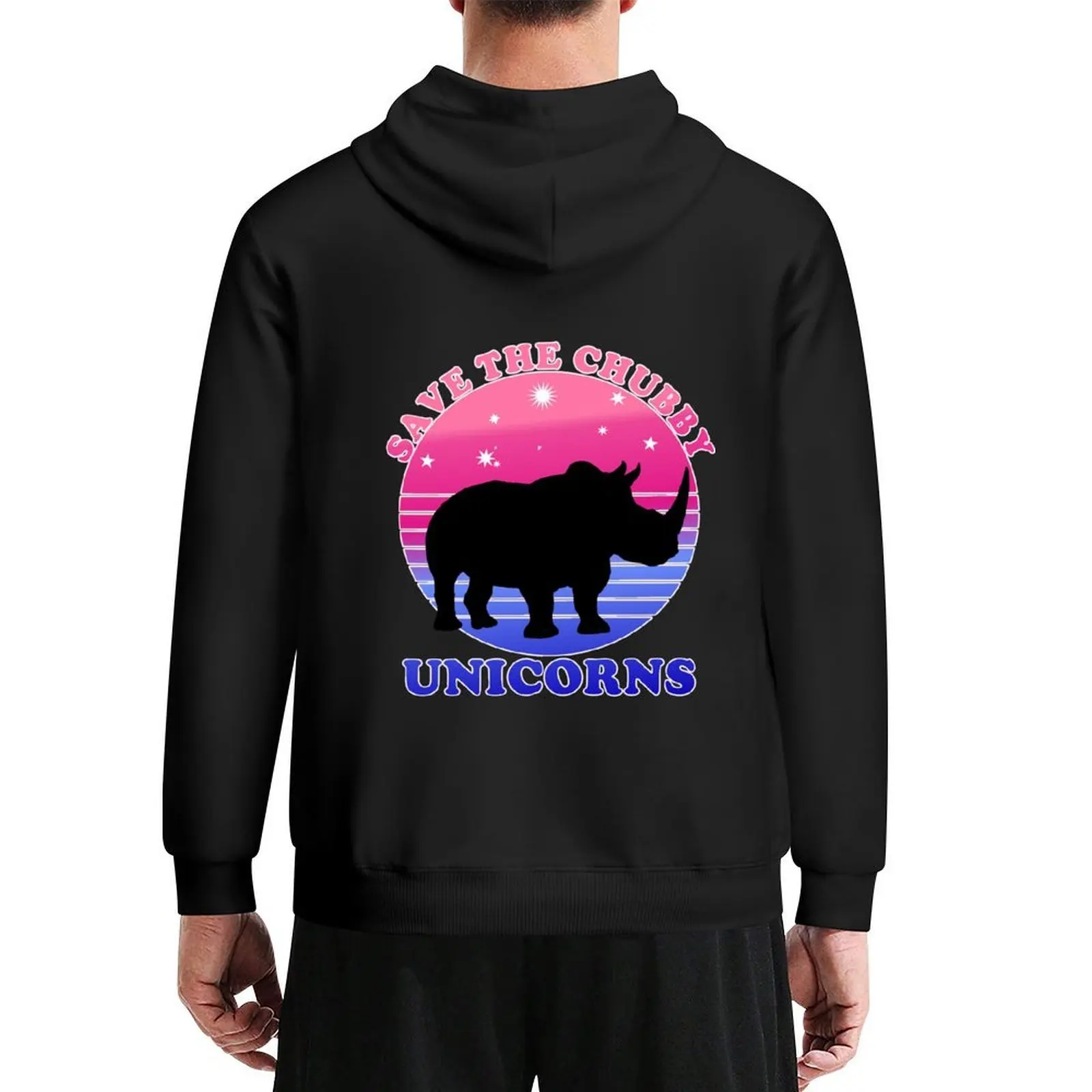 

Save The Chubby Unicorns Purple Hoodie japanese style anime clothes hooded shirt mens clothes man hoodie