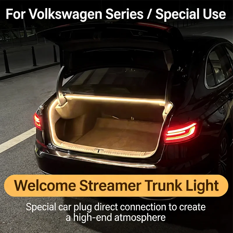 

For VW Jetta/Sagitar Passat/Magotan Arteon Golf Rear Trunk LED Light Bar White Warm White Car Trunk Modified Atmosphere Lamp
