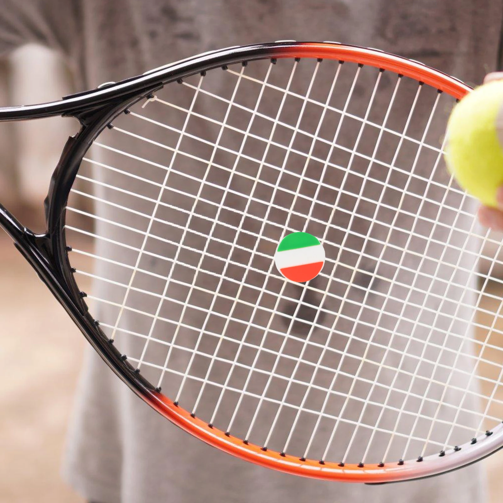 

5pcs Shock Absorber Vibration Dampeners Silica Gel Small Size Lightweight Tennis Racket Vibration Dampener Tennis Accessories