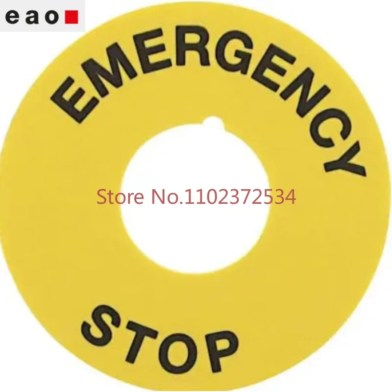 704.963.6 5 7 Symbol board of  eao emergency stop switch 704.963.6 1 4 5 8 9