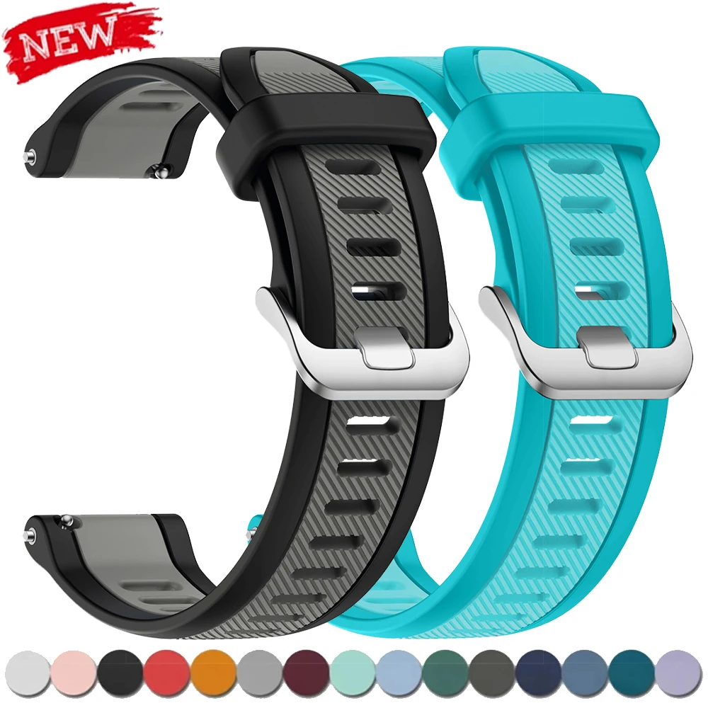 22mm 20mm Schnellverschluss-Silikonarmband für Garmin Forerunner 165 Music Band für Garmin Vivoactive 3 5 Venu Armband Uhrenarmbänder