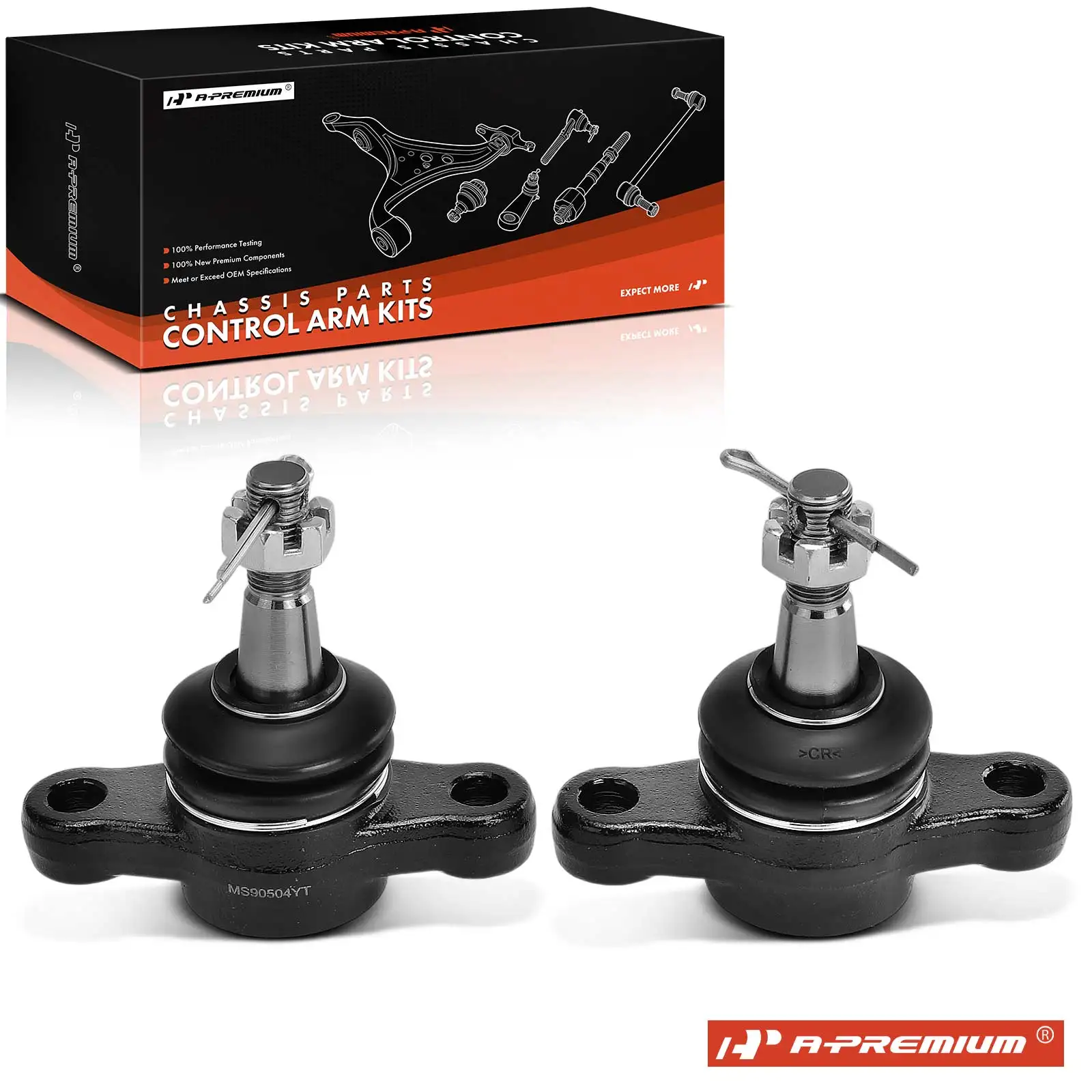 A-Premium 2x Front Lower Ball Joint Kit for Hyundai Sonata 2006-2010 Azera 2006-2011 Kia Amanti 2007-2009 51760-3K000