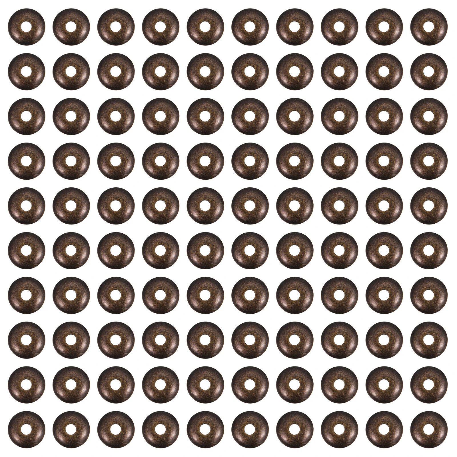 

1000pcs Jewelry Accessories 6mm Round Spacer Beads Rhodium Plated for Bracelet Necklace DIY Crafts Lightweight Stylish