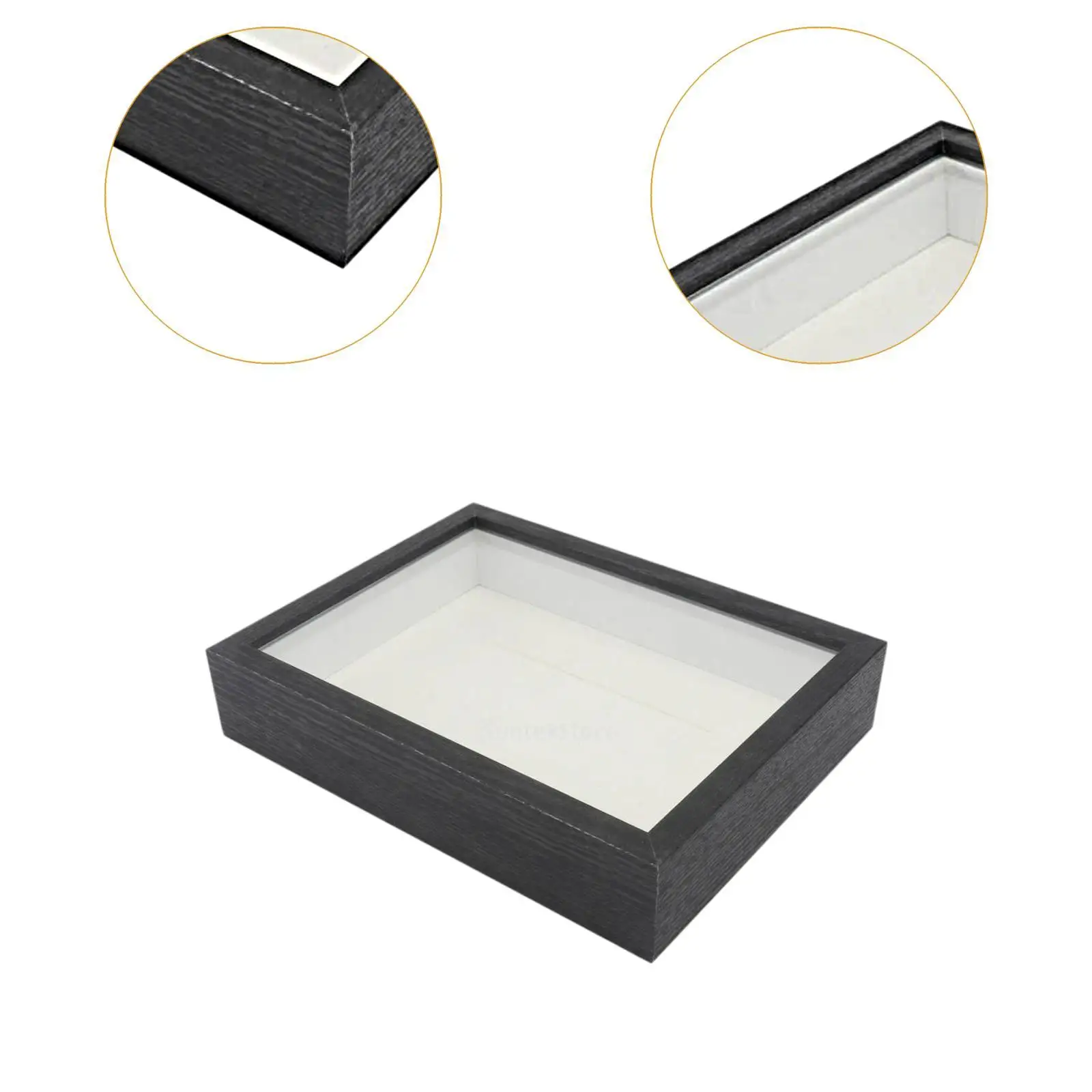 DIY Shadow Box Frame Wall and Tabletop Display 5cm Inside Depth Photo Frame for Flower DIY Gifts Medals Pictures Keepsake